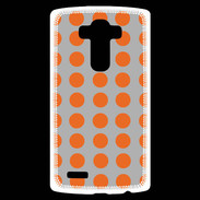 Coque Personnalisée Lg G4 pois gris & orange