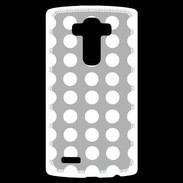 Coque Personnalisée Lg G4 pois gris & blanc