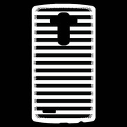 Coque Personnalisée Lg G4 rayures noires et blanches
