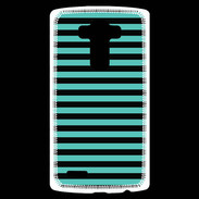 Coque Personnalisée Lg G4 rayures noires et bleues