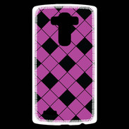 Coque Personnalisée Lg G4 losange noir & rose
