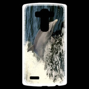 Coque Personnalisée Lg G4 Coque Dauphin et vague