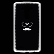 Coque Personnalisée Lg G4 moustache noir & blanc