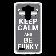 Coque Personnalisée Lg G4 Keep Calm Funky Gris