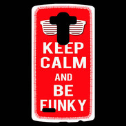 Coque Personnalisée Lg G4 Keep Calm Funky Rouge