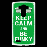 Coque Personnalisée Lg G4 Keep Calm Funky Vert