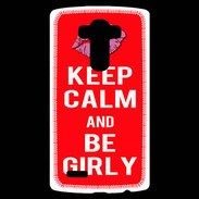 Coque Personnalisée Lg G4 Keep calm Girly Rouge