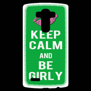 Coque Personnalisée Lg G4 Keep Calm Girly Vert