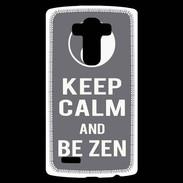 Coque Personnalisée Lg G4 Keep Calm Be Zen Gris
