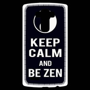 Coque Personnalisée Lg G4 Keep Calm Be Zen Noir