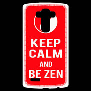 Coque Personnalisée Lg G4 Keep Calm Be Zen Rouge