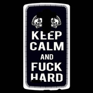 Coque Personnalisée Lg G4 Keep Calm Fuck hard Noir