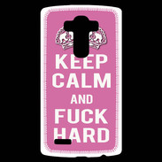 Coque Personnalisée Lg G4 Keep Calm Fuck hard Rose