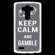 Coque Personnalisée Lg G4 Keep Calm Gamble Gris
