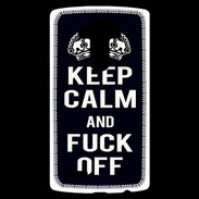 Coque Personnalisée Lg G4 Keep Callm Fuck Off Noir