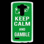 Coque Personnalisée Lg G4 Keep Calm Gamble Vert