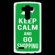 Coque Personnalisée Lg G4 Keep Calm Go Shopping Vert