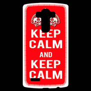 Coque Personnalisée Lg G4 Keep Calm Rouge