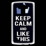 Coque Personnalisée Lg G4 Keep Calm Like This Noir