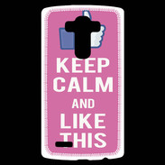 Coque Personnalisée Lg G4 Keep Calm Like This Rose