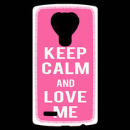 Coque Personnalisée Lg G4 Keep Calm Love me Rose