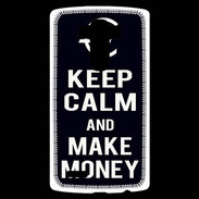 Coque Personnalisée Lg G4 Keep Calm Make money Noir