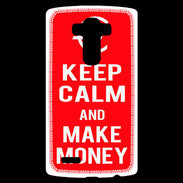 Coque Personnalisée Lg G4 Keep Calm Make money Rouge