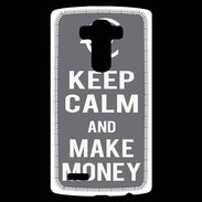 Coque Personnalisée Lg G4 Keep Calm Make money Gris
