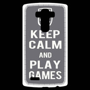 Coque Personnalisée Lg G4 Keep Calm Play games Gris
