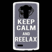 Coque Personnalisée Lg G4 Keep Calm Reelax Gris