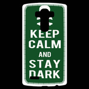 Coque Personnalisée Lg G4 Keep Calm Stay dark Vert