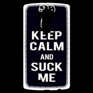 Coque Personnalisée Lg G4 Keep Calm Suck me Noir