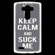Coque Personnalisée Lg G4 Keep Calm Suck me Gris