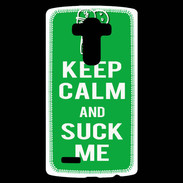 Coque Personnalisée Lg G4 Keep Calm Suck me Vert