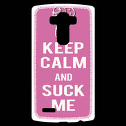 Coque Personnalisée Lg G4 Keep Calm Suck me Rose