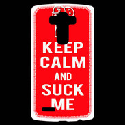 Coque Personnalisée Lg G4 Keep Calm Suck me Rouge