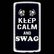 Coque Personnalisée Lg G4 Keep Calm Swag Noir