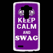 Coque Personnalisée Lg G4 Keep Calm Swag Violet