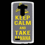 Coque Personnalisée Lg G4 Keep Calm Take Banana Gris