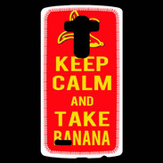 Coque Personnalisée Lg G4 Keep Calm Take Banana Rouge