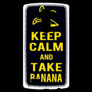 Coque Personnalisée Lg G4 Keep Calm Take Banana Noir