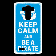 Coque Personnalisée Lg G4 Keep Calm Be a Pirate Cyan