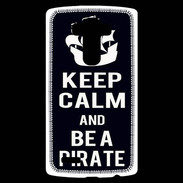 Coque Personnalisée Lg G4 Keep Calm Be a Pirate Noir