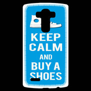 Coque Personnalisée Lg G4 Keep Calm Buy Shoes Cyan 