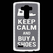 Coque Personnalisée Lg G4 Keep Calm Buy Shoes Gris