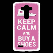 Coque Personnalisée Lg G4 Keep Calm Buy Shoes Rose