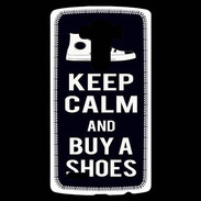 Coque Personnalisée Lg G4 Keep Calm Buy Shoes Noir