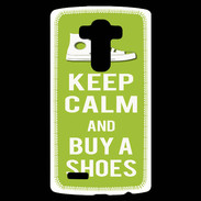 Coque Personnalisée Lg G4 Keep Calm Buy Shoes Vert Pomme