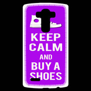 Coque Personnalisée Lg G4 Keep Calm Buy Shoes Violet