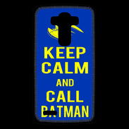 Coque Personnalisée Lg G4 Keep Calm Batman Bleu